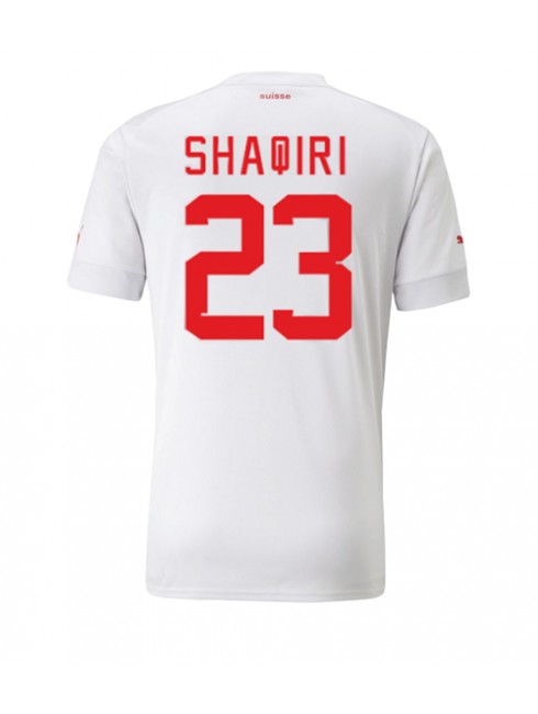 Schweiz Xherdan Shaqiri #23 Replika Borta Kläder VM 2022 Kortärmad